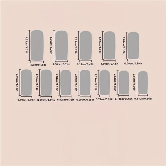 24-Piece Coffin Press On Nails Set Star Moon Sun Design - Picture 4 of 9